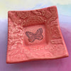 Dipping Dish - &quot;Butterfly&quot; - Deep Pink