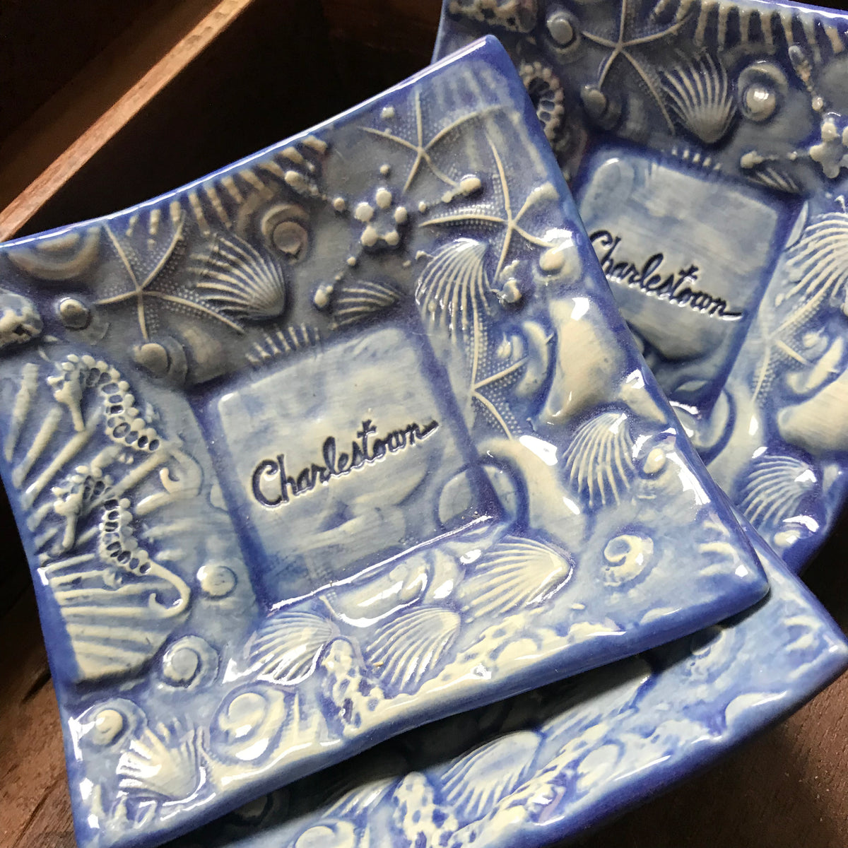 Dipping Dish - &quot;Charlestown&quot; - Delft Blue