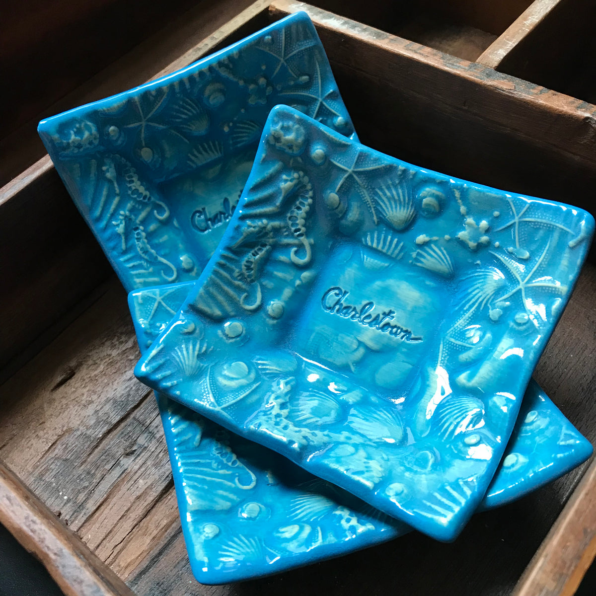 Dipping Dish - &quot;Charlestown&quot; - Marine Blue