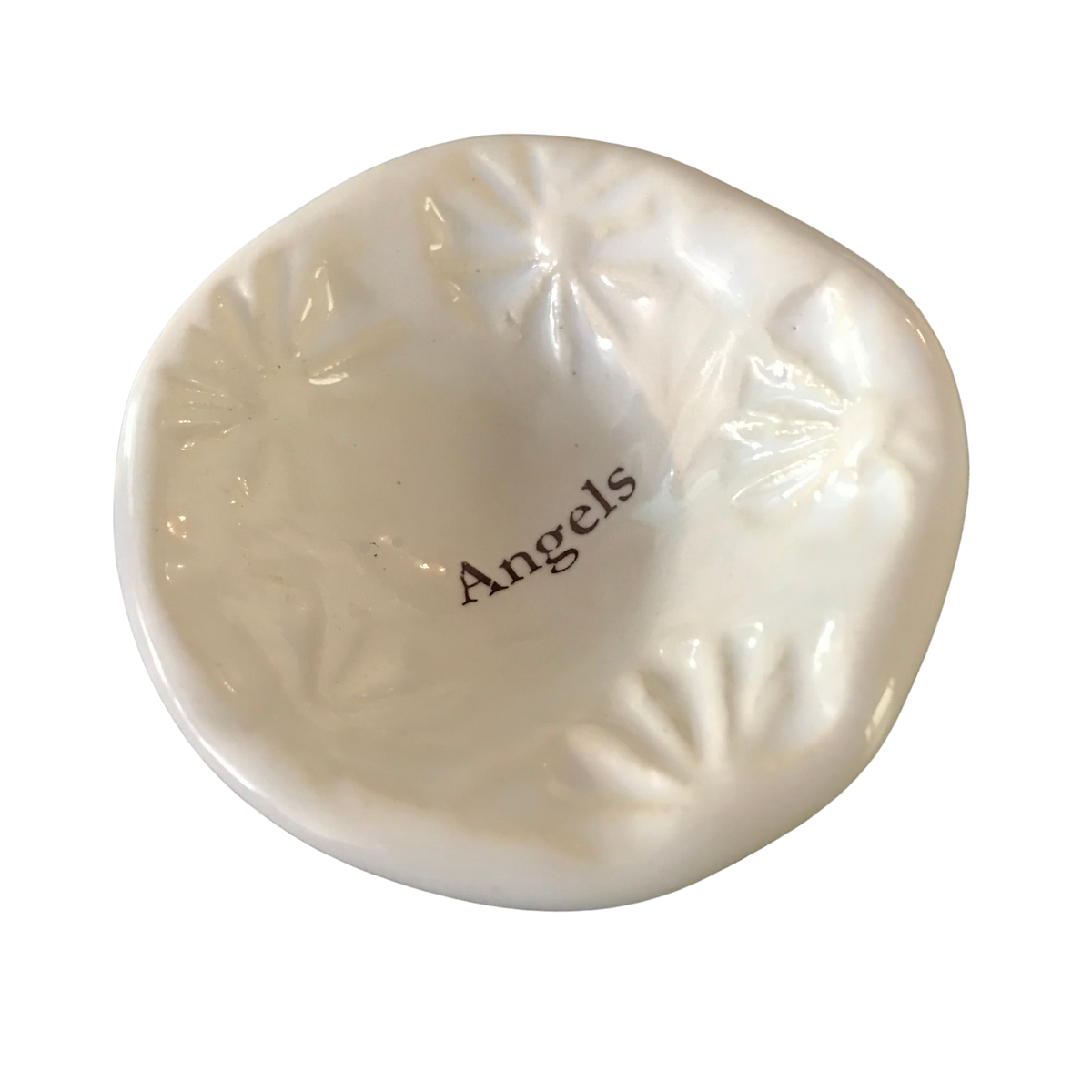 Giving Bowl - &quot;Angels&quot; - White