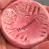 Happiness Giving Bowl, a wonderful way to show your support, encouragement and joy.  Shown in pink glaze. 