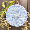 Cat lovers will appreciate the beautiful color of this blue ornament.  It looks like a small keepsake that you will  want to display year round.  
