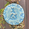 Hummingbird Ornament glazed in a vibrant blue. A perfect gift for hummingbird lovers.