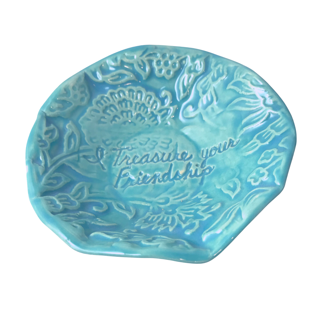 Treasure Bowl - &quot;Friendship&quot; - Aqua