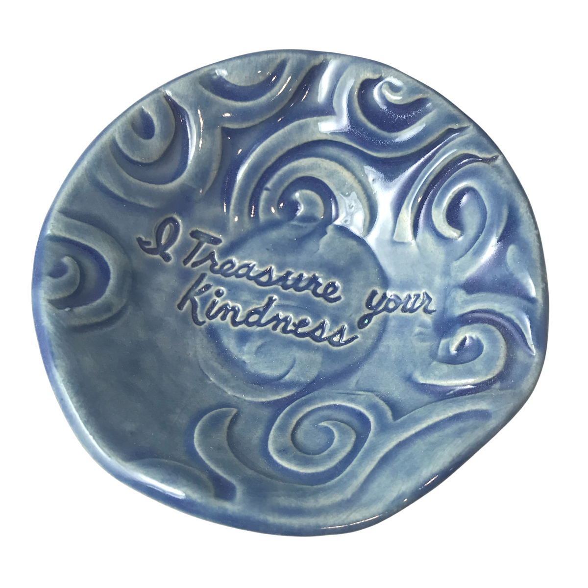 Treasure Bowl - &quot;Kindness&quot; - Delft Blue