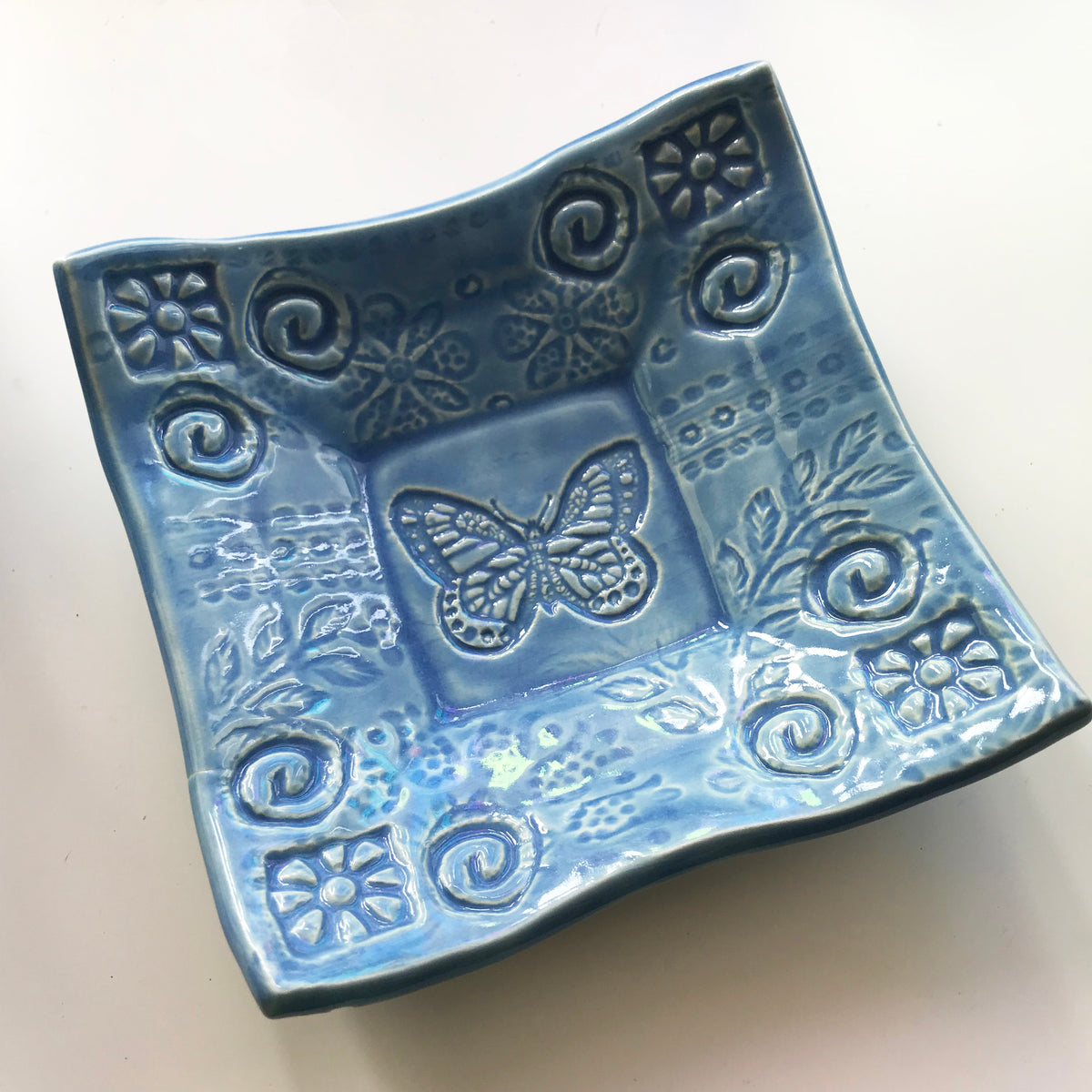 Dipping Dish - Butterfly - Nautical Blue
