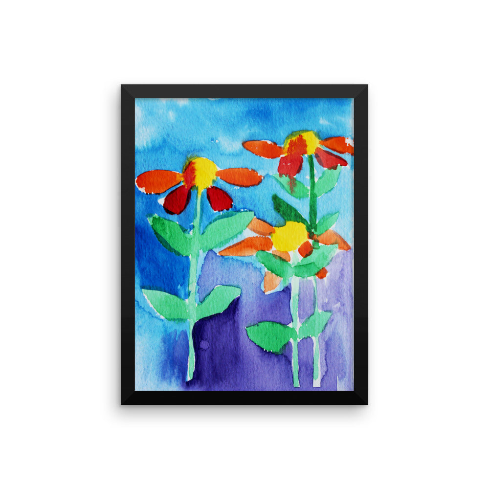 Framed poster - Garden Flowers