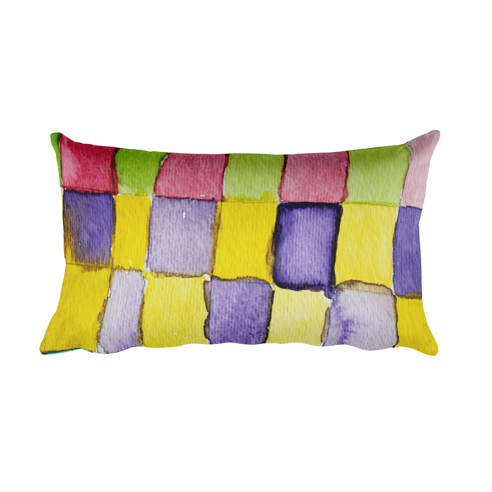 Rectangular Pillow - Rectangles in Color