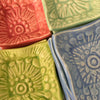 Tiny dish by Lorraine Oerth and Company measures 3 x 3 inches and comes in a variety of colors. 